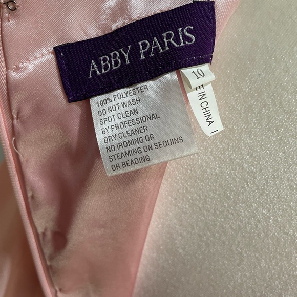 🌟Host Pick🌟Women’s Blush Pink Abby Paris Chiffon Dress - Picture 11 of 12